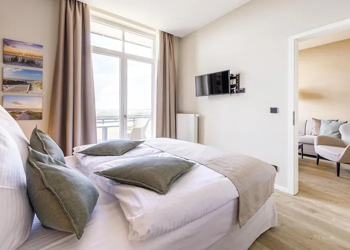 Kleine Welle - Haustierfreundliches Zwei-zimmer Mit Suedbalkon Und Platz Fuer Drei Personen Im Ersten Obergeschoss 아파트 부스트로우